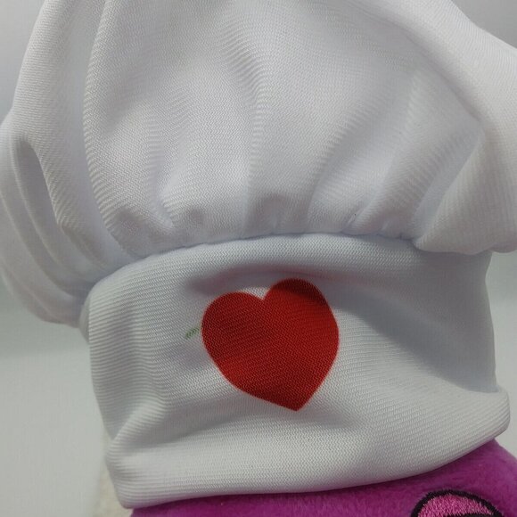 Chef Barney 12 in. Plush Toy Fisher Price Mattel 2017 - Child Hat Not Included - Picture 9 of 11